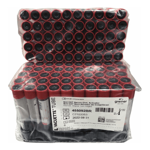 Tubo Vacuo Siliconizado 9 Ml Cx/50 455092 Vacuette