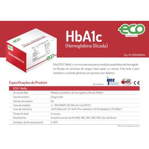 Hba1C Hemoglobina Glicada 20 Testes - Eco