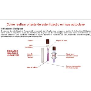 Indicador Biológico Clean Test  Cx/10 Testes