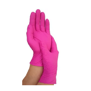 Luvas Látex Média Rosa Cx/100 - Uniglove