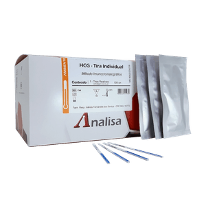 Hcg Tira Individual Cat 134I - 2,5Mm - 100 Testes - Analisa