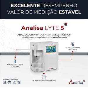 Analisador de Eletrólitos Lyte 5 - Analisa